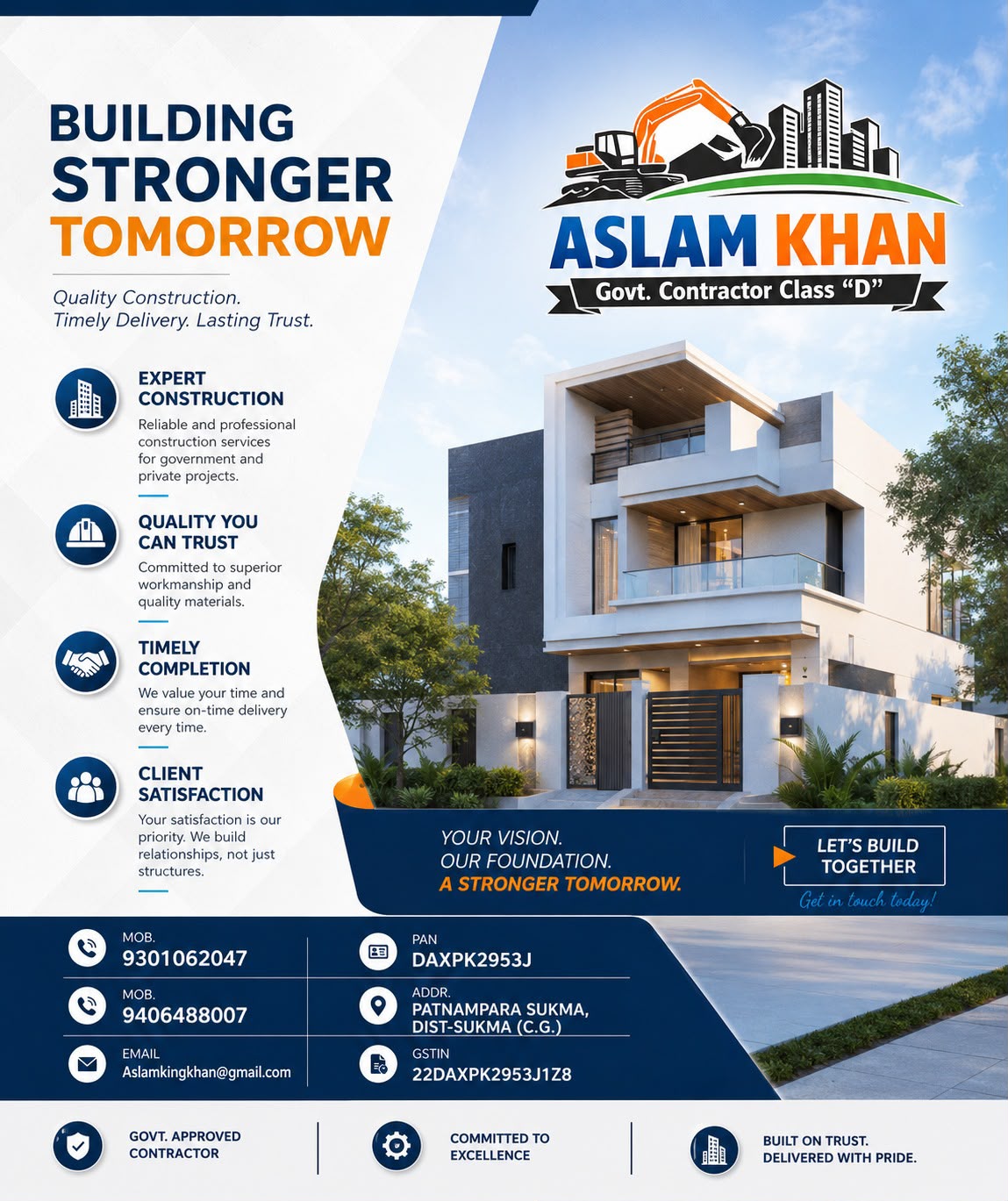Aslam Khan brand poster